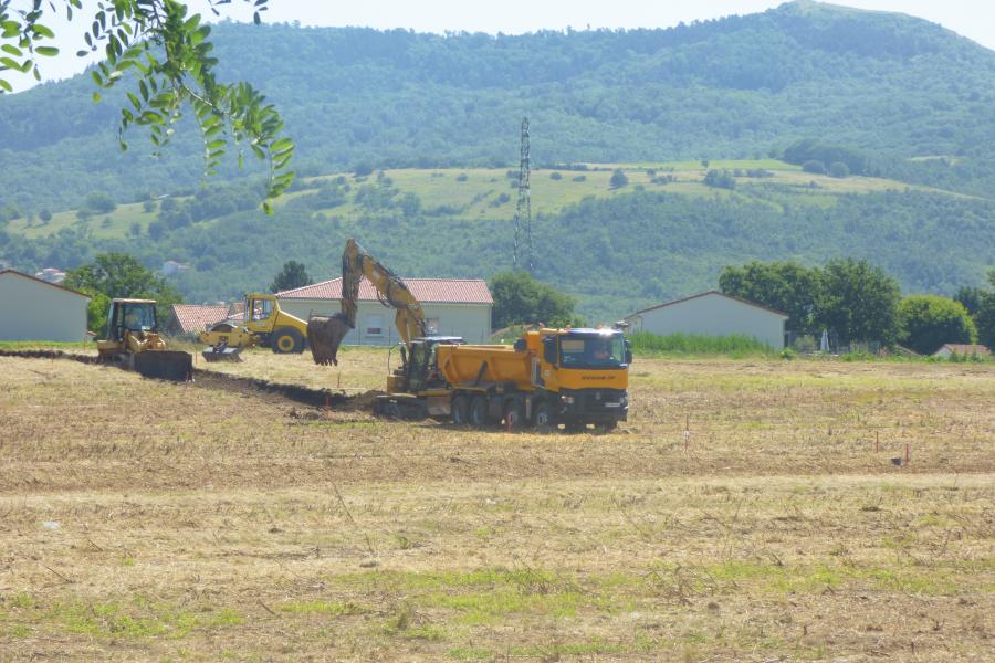 Démarrage travaux cimetière les Martres-de-Veyre